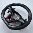 Carbon Clutch Carbon Fiber Steering Wheel 2021-2024 Volkswagen Golf Mk8 Custom Carbon Fiber Steering Wheel