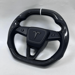 Carbon Clutch Carbon Fiber Steering Wheel 2024+ Tesla Model 3/Y Custom Carbon Fiber Steering Wheel