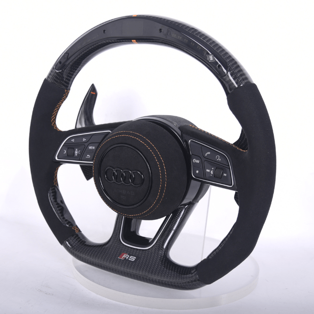 Carbon Clutch Carbon Fiber Steering Wheel Audi Carbon Fiber Steering Wheel (Fits All 2010+ Models with Selected Upgrade Packages)