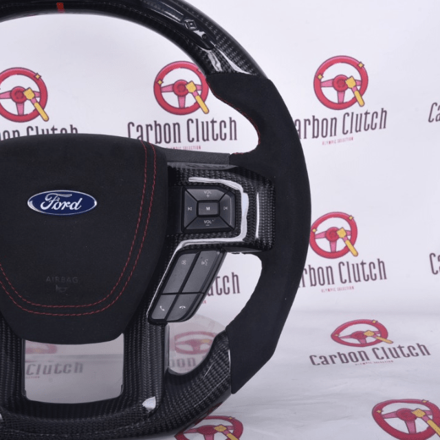 Carbon Clutch Carbon Fiber Steering Wheel FORD F150 Custom Carbon Fiber Steering wheel