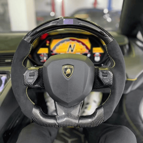 Carbon Clutch Carbon Fiber Steering Wheel Lamborghini Aventador Custom Carbon Fiber Steering Wheel