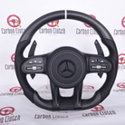 Carbon Clutch Carbon Fiber Steering Wheel Mercedes AMG upgrade Custom Carbon Fiber Steering Wheel ( FITS 2010+ ALL MODELS )