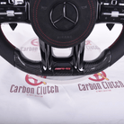 Carbon Clutch Carbon Fiber Steering Wheel Mercedes AMG upgrade Custom Carbon Fiber Steering Wheel ( FITS 2010+ ALL MODELS )