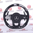 Carbon Clutch Carbon Fiber Steering Wheel Mercedes AMG upgrade Custom Carbon Fiber Steering Wheel ( FITS 2010+ ALL MODELS )