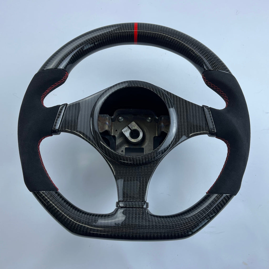 Carbon Clutch Carbon Fiber Steering Wheel Mitsubishi EVO 7, 8, 9 / Lancer Custom Carbon Fiber Steering Wheel