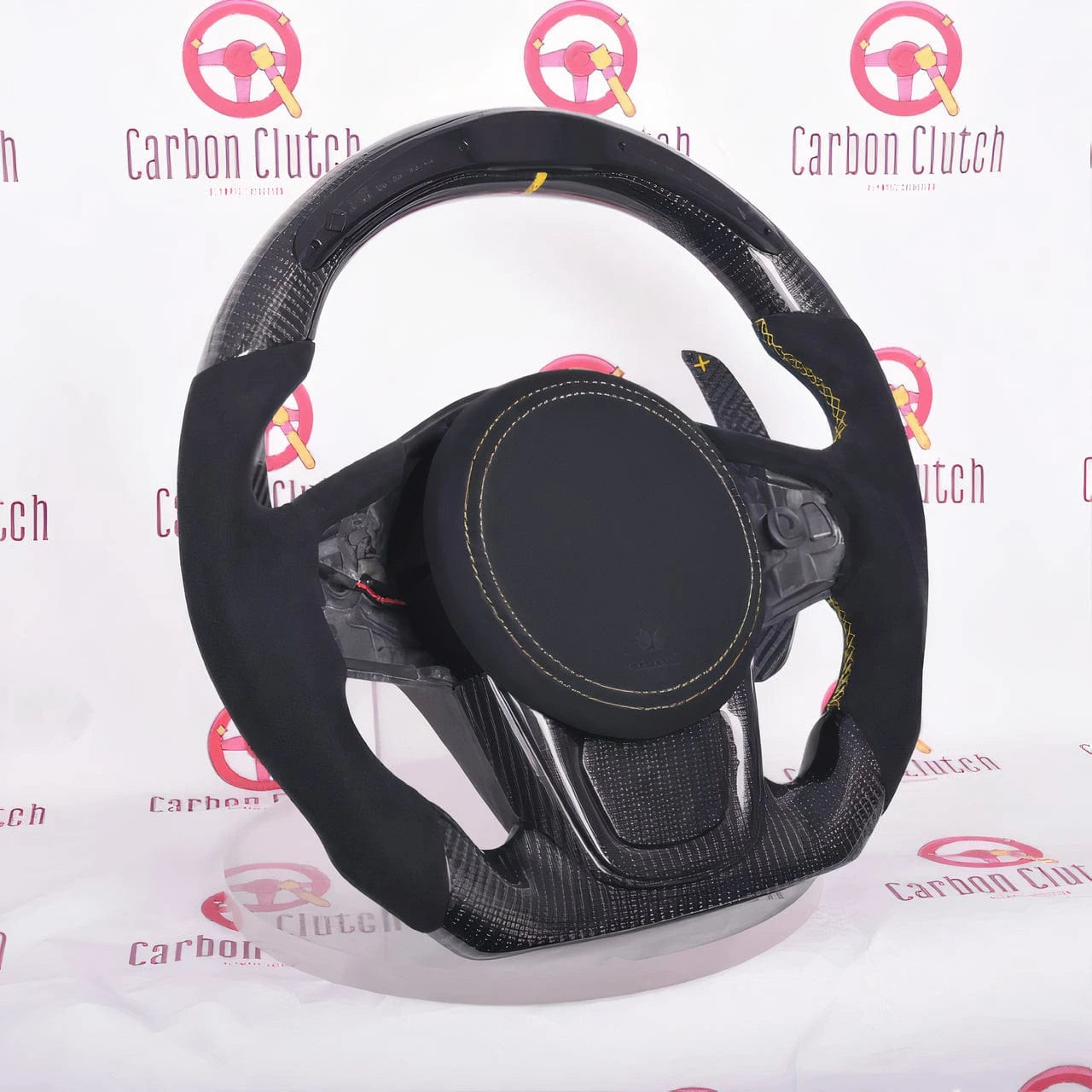 Carbon Clutch Carbon Fiber Steering Wheel Toyota Supra Custom Carbon Fiber Steering Wheel