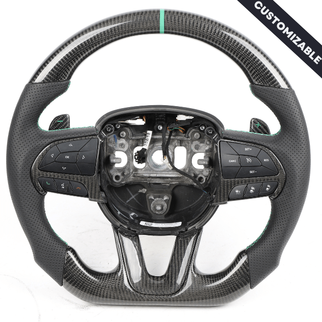 Carbon Clutch 2014+ Grand Cherokee Custom Carbon Fiber Steering Wheel
