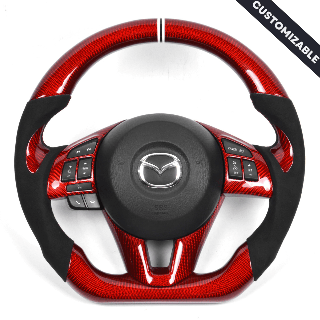 Carbon Clutch 2014+ Mazda 3 Custom Carbon Fiber Steering Wheel