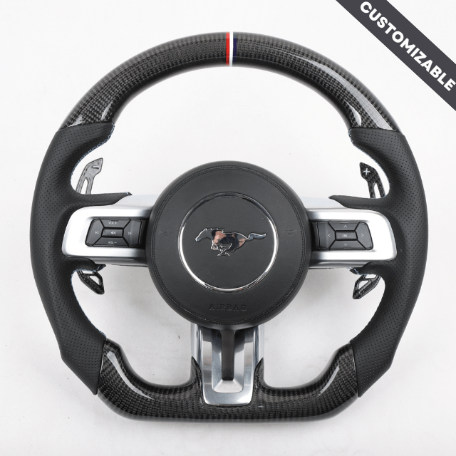 2018 mustang carbon fiber steering wheel hotsell