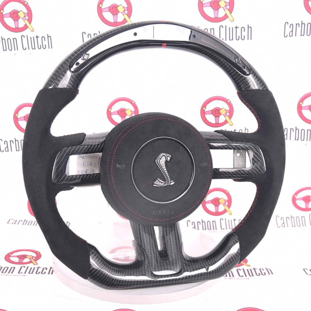 Carbon Clutch 2015- 2022 ford Mustang/shelby Carbon Fiber Steering Wheel