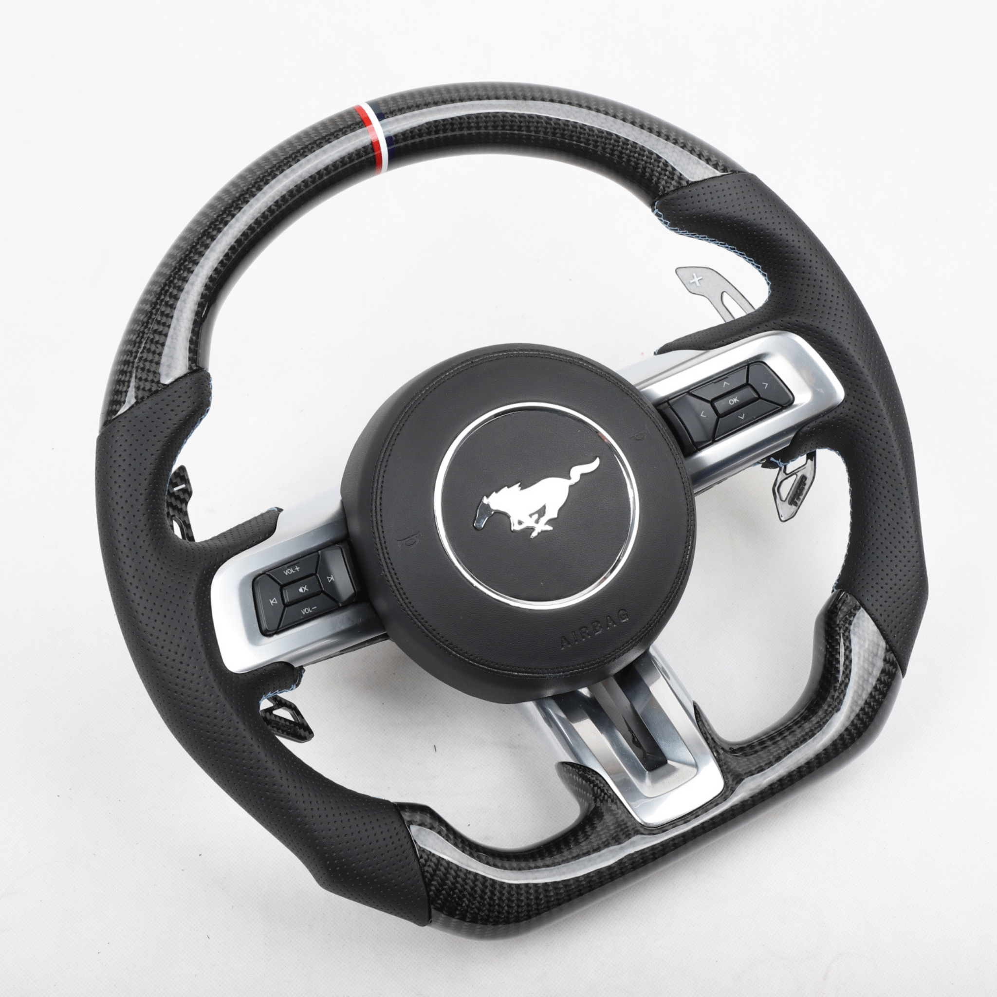 Carbon Clutch 2015+ ford Mustang Carbon Fiber Steering Wheel