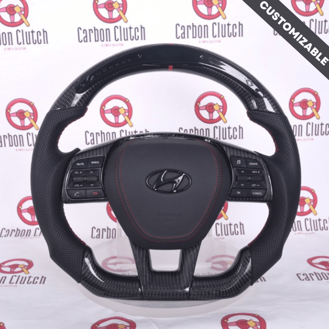 Carbon Clutch 2016-2017 Hyundai Sonata Custom Carbon Fiber Steering Wheel