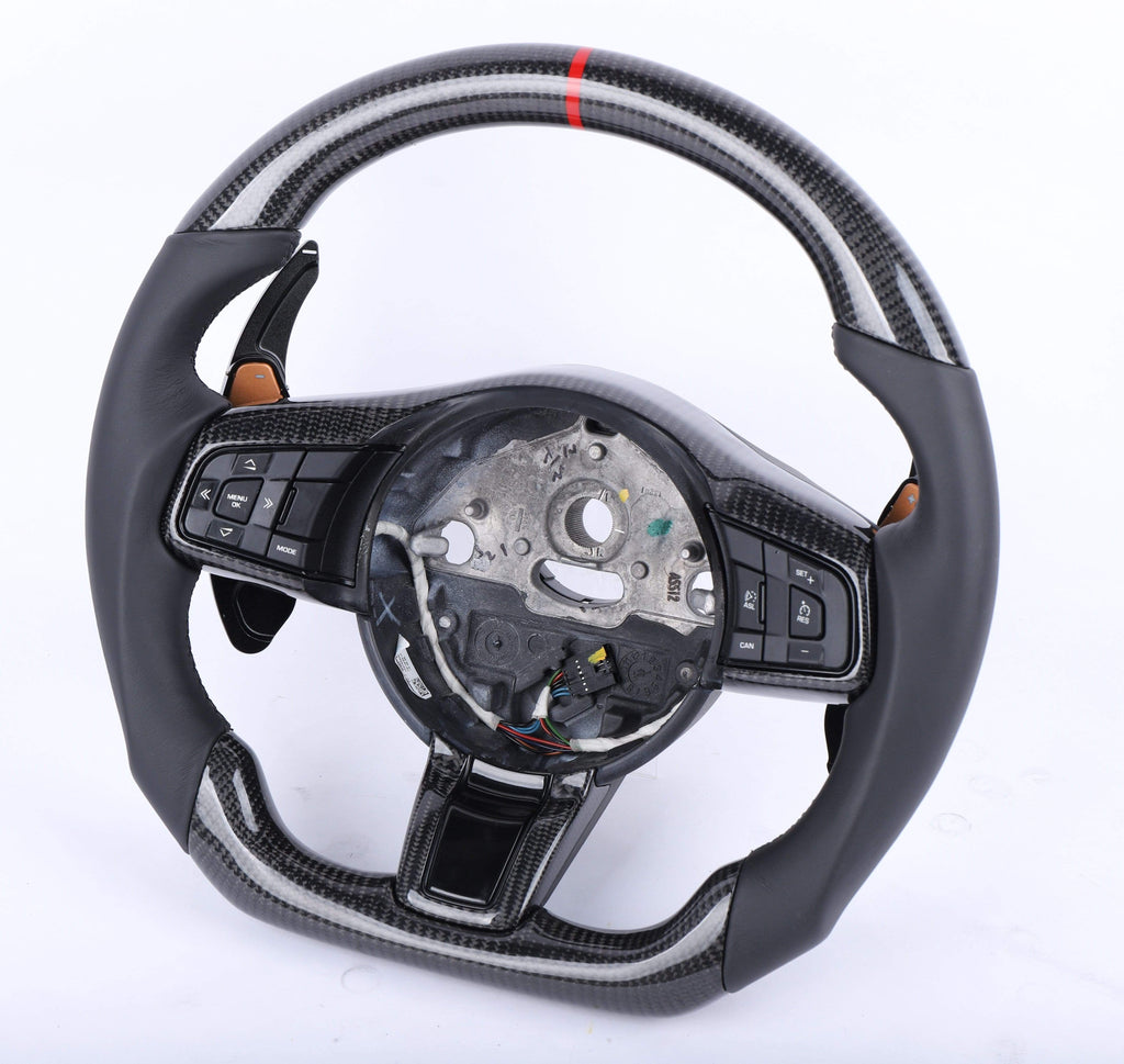 2017+ Jaguar F-Pace/XE Custom Carbon Fiber Steering Wheel.