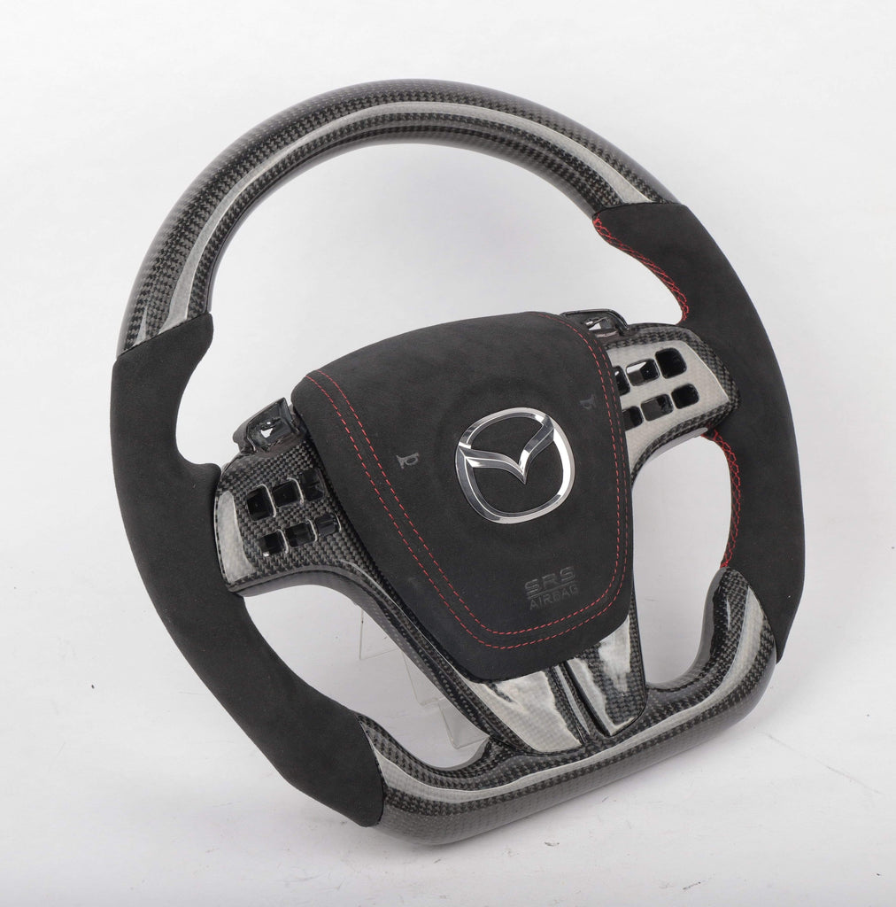 2017+ Mazda  Custom Carbon Fiber Steering Wheel.