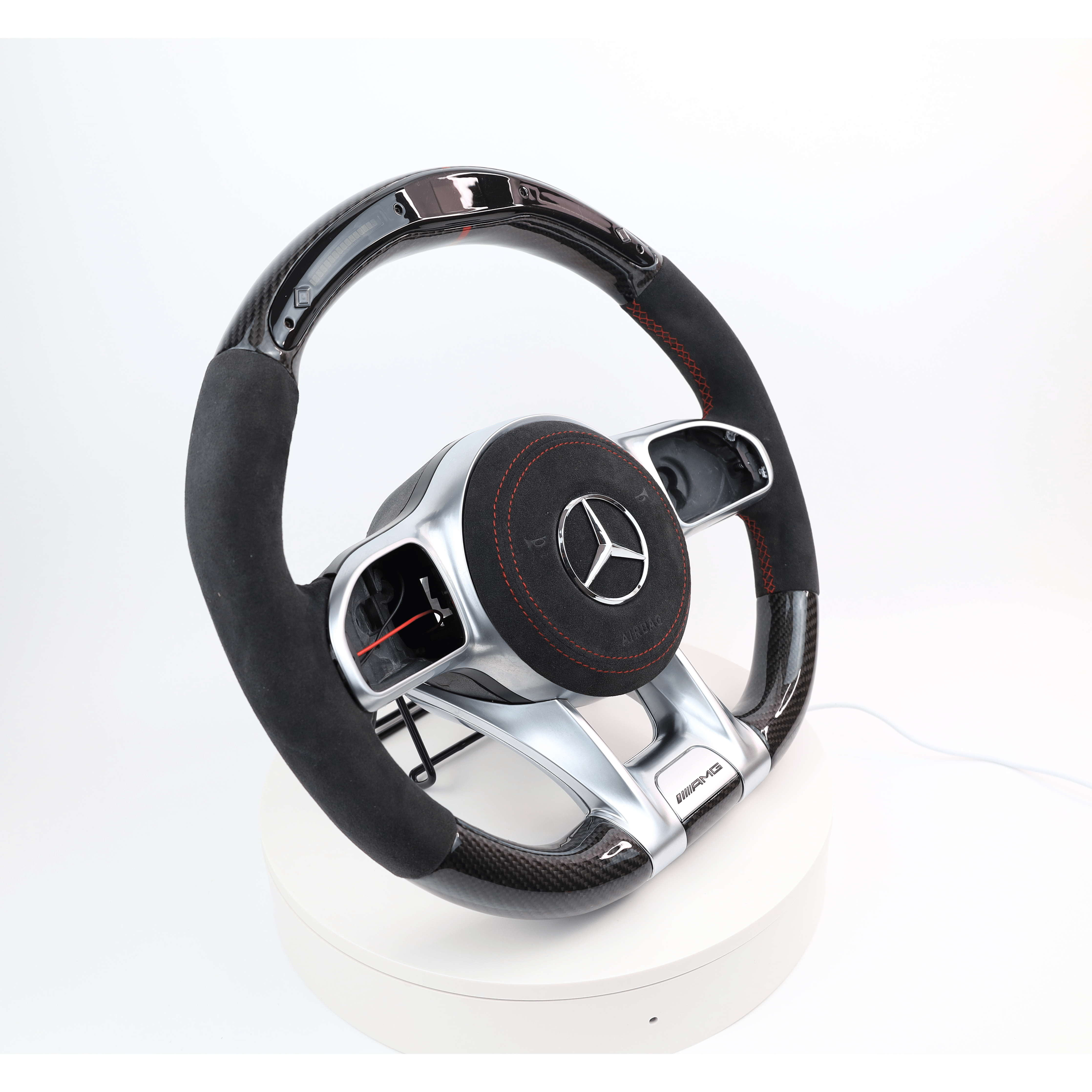 2019+ Mercedes LED Carbon Fiber Steering Wheel