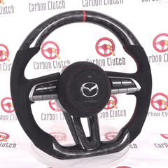 Carbon Clutch 2021 Mazda 3 Custom Carbon Fiber Steering wheel
