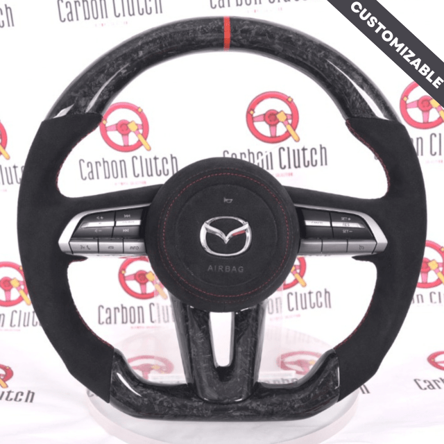 Carbon Clutch 2021 Mazda 3 Custom Carbon Fiber Steering wheel