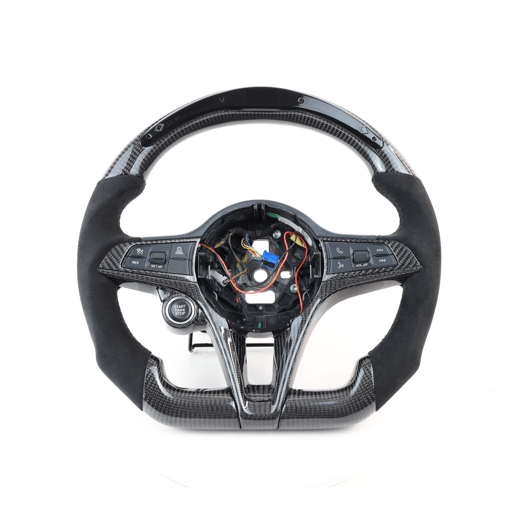 Carbon Clutch Alfa Romeo Led Carbon Fiber Steering Wheel