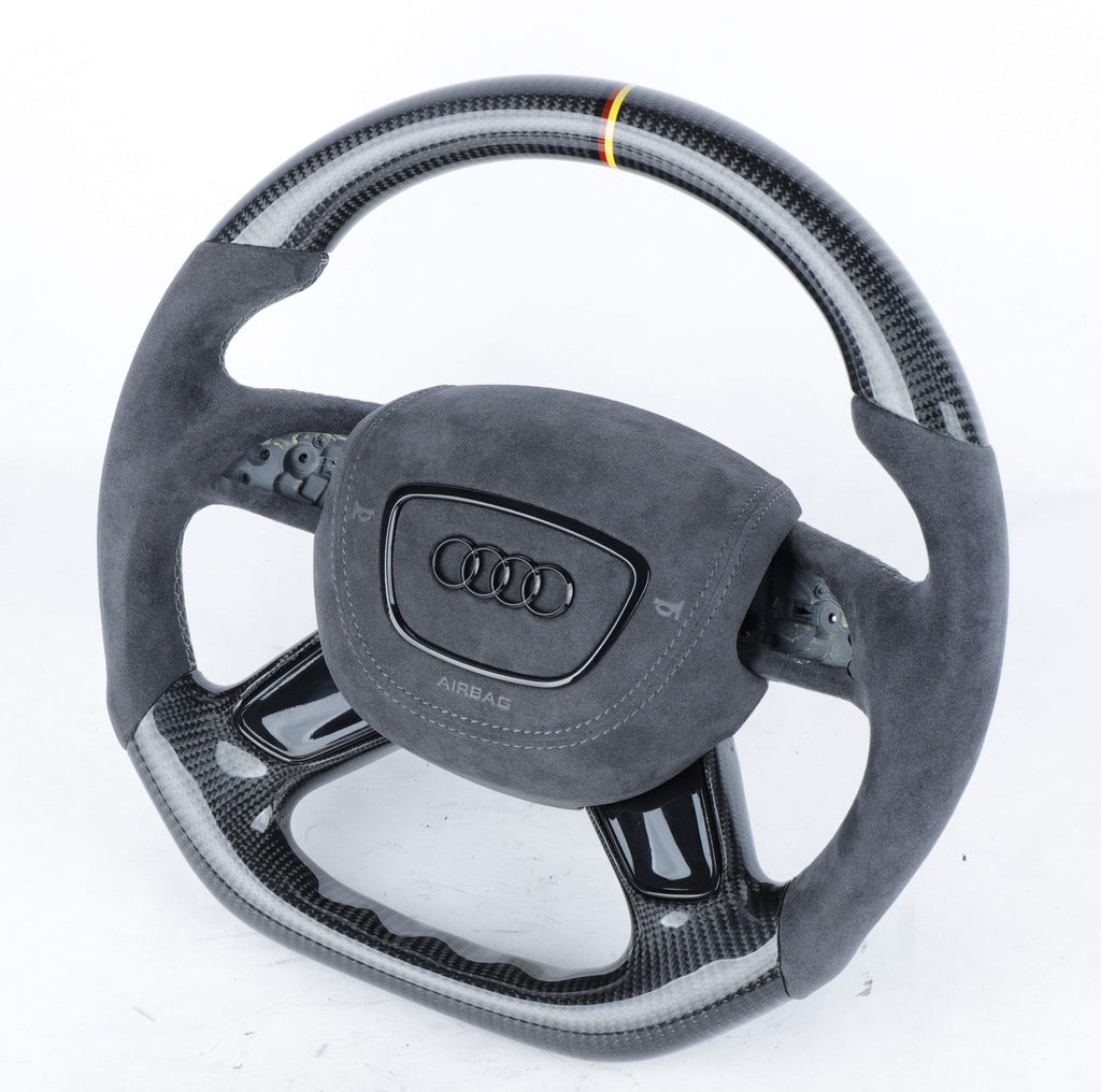 AUDI A6 13-18 four frame Custom Steering Wheel with(Airbag Cover).
