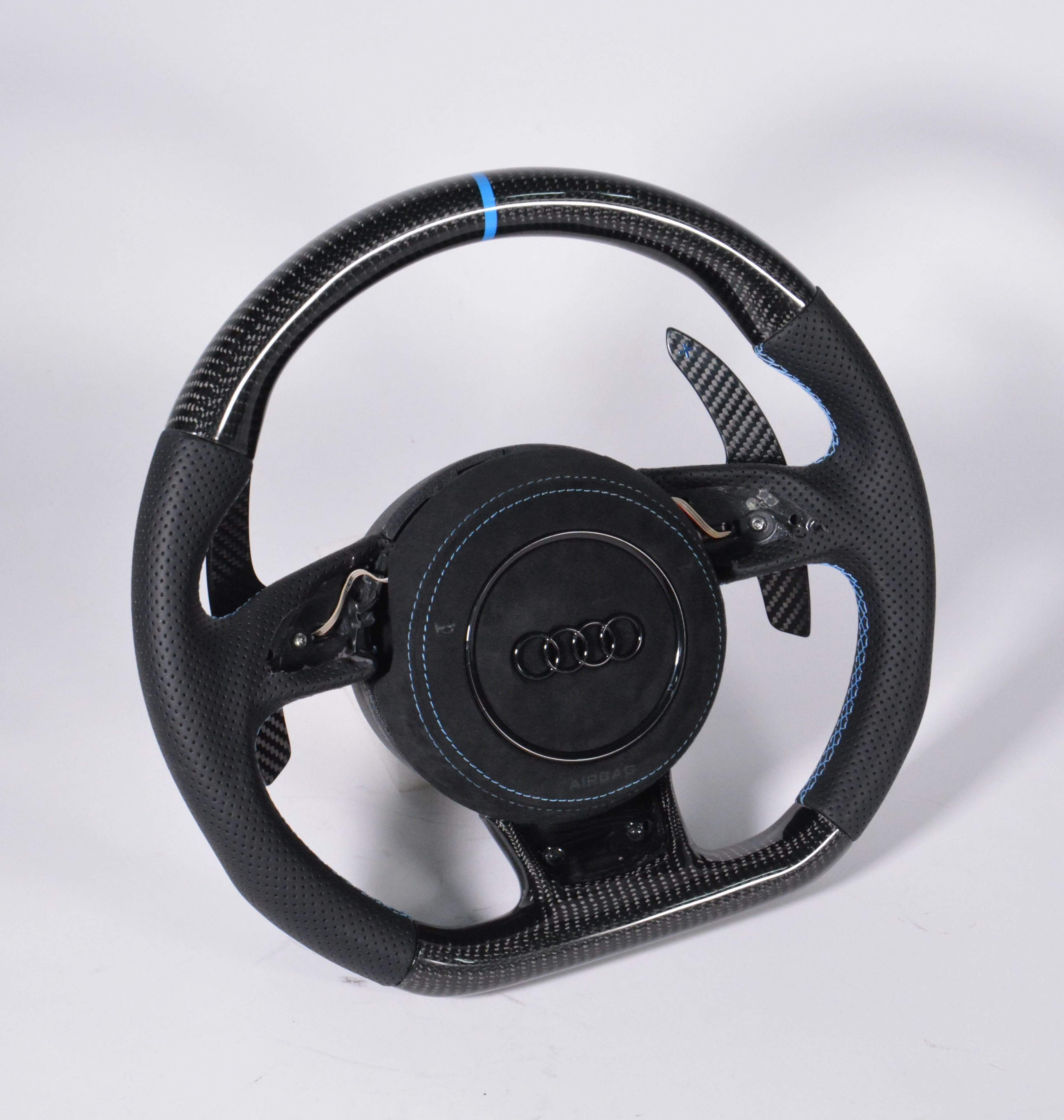 AUDI Q3 16+ Carbon fiber Steering wheel with (Airbag Cover).