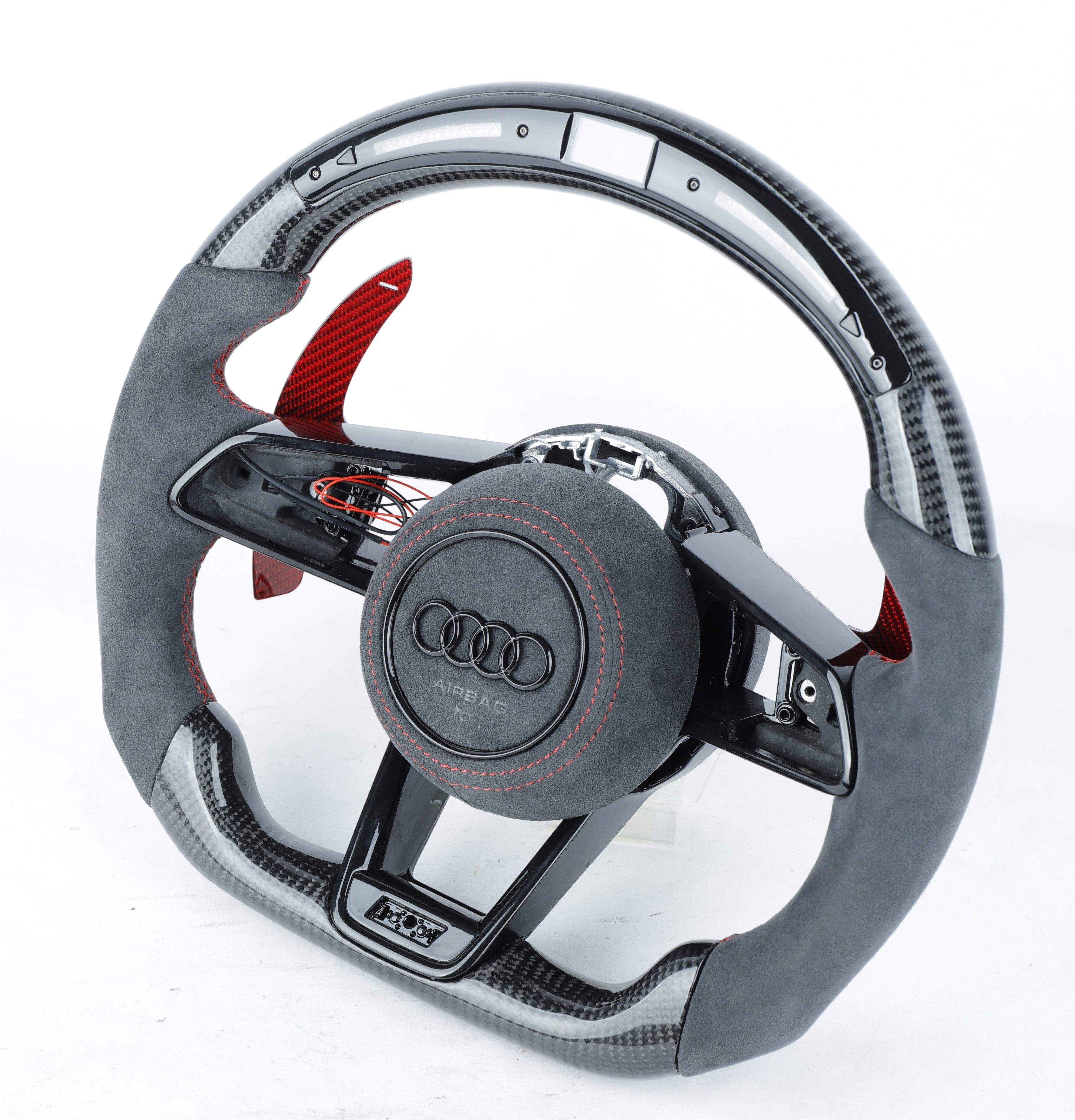 Audi R8/TTRS 2015+ Custom Carbon Fiber Steering Wheel with (Airbag Cover).