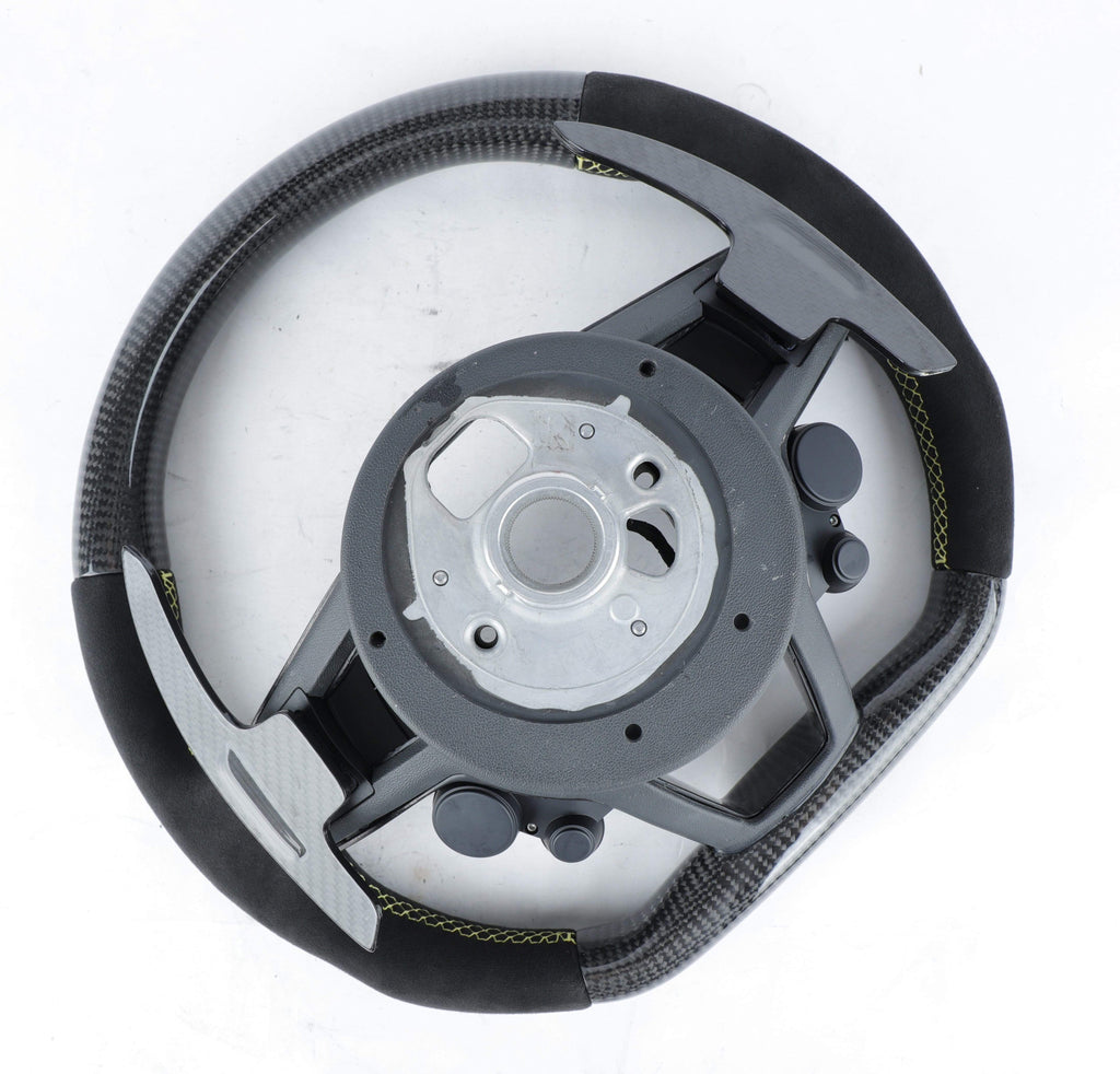 Audi2015+ R8/TTRS Custom Carbon Fiber Steering Wheel with (Airbag Cover).