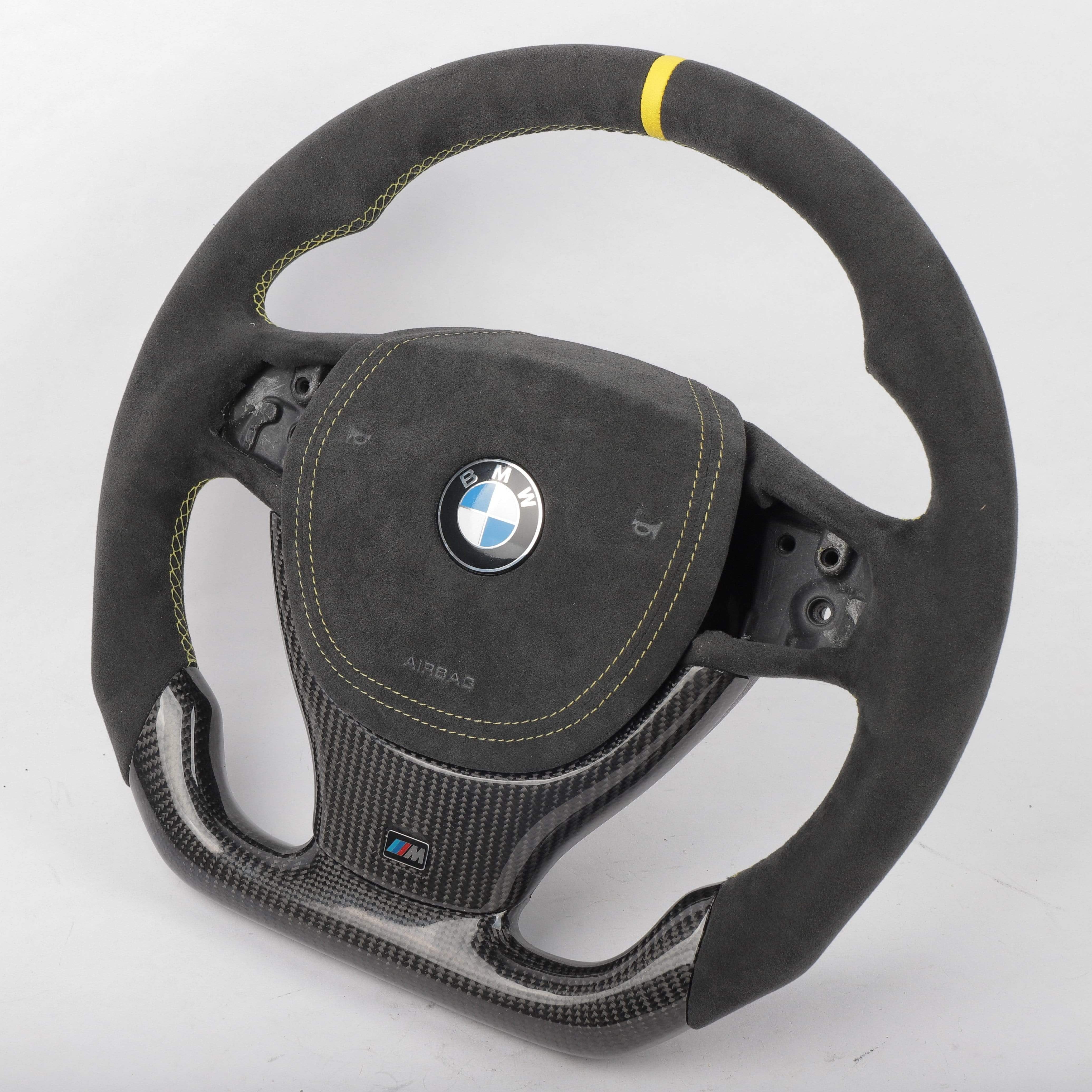 BMW F series Sport Line Carbon Fiber Steering Wheel with (Airbag Cover).