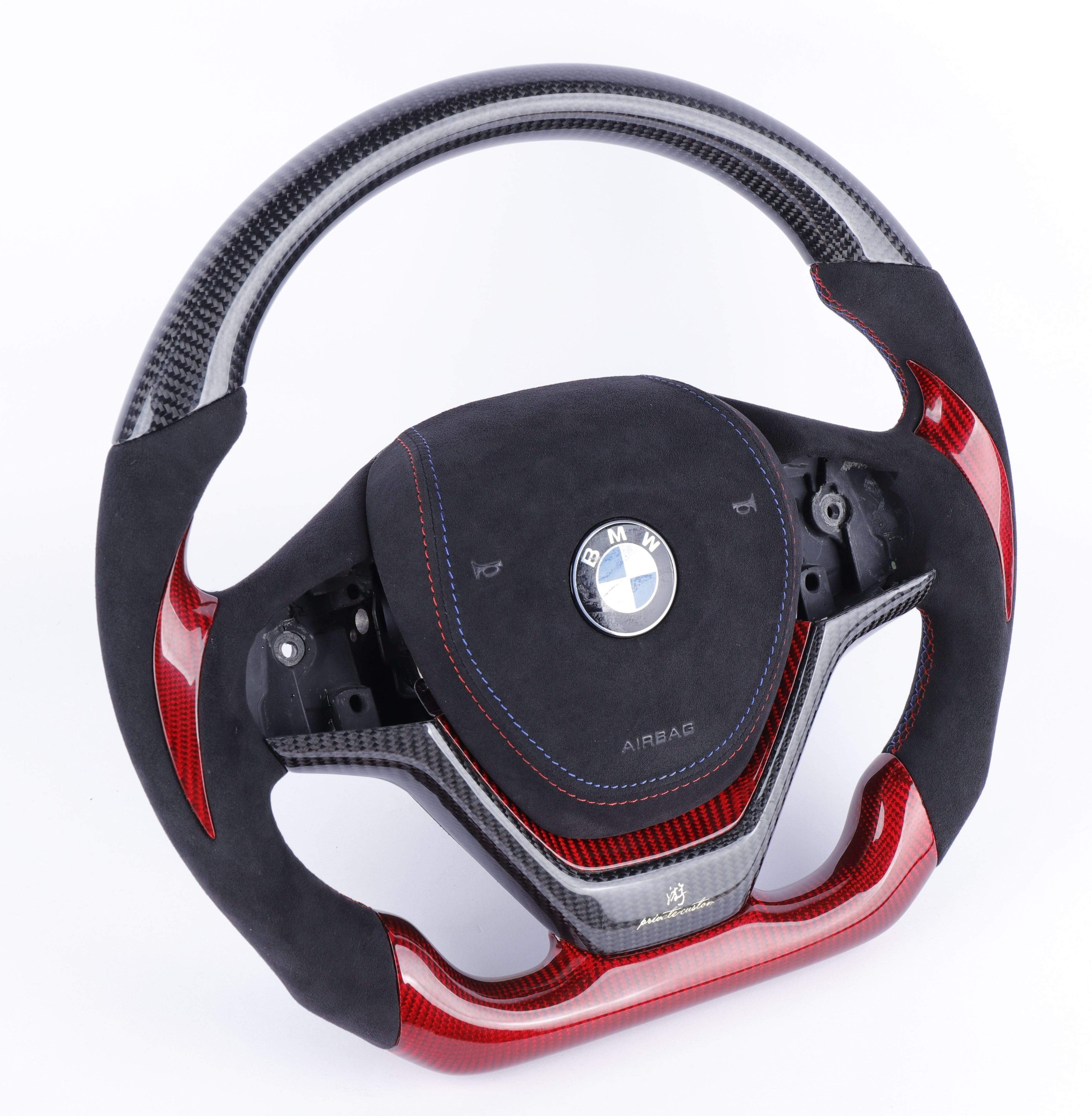 BMW F26 X4 Custom Carbon Fiber Steering Wheel with (Airbag Cover).