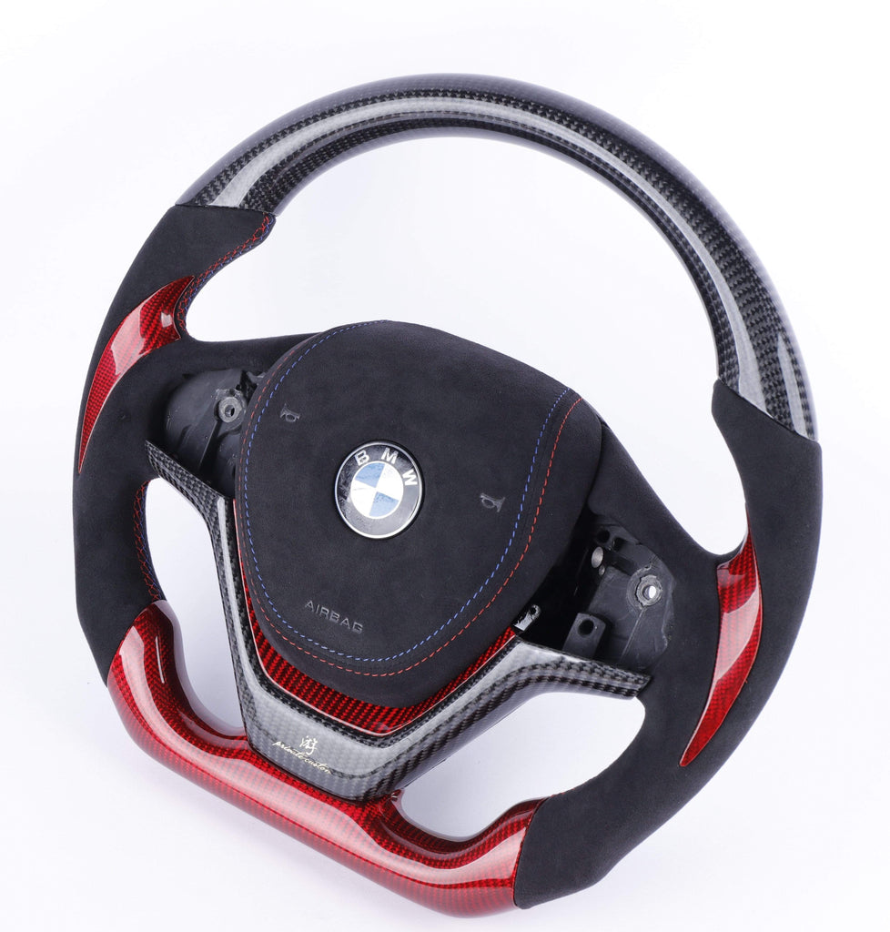 BMW F26 X4 Custom Carbon Fiber Steering Wheel with (Airbag Cover).