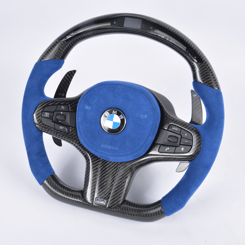Carbon Clutch BMW G Series Custom Carbon Fiber Steering Wheel