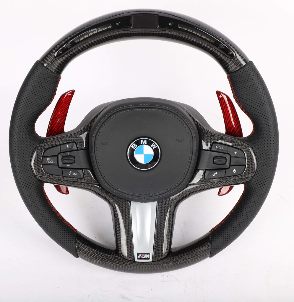 BMW G Series Custom Carbon Fiber Steering Wheel.
