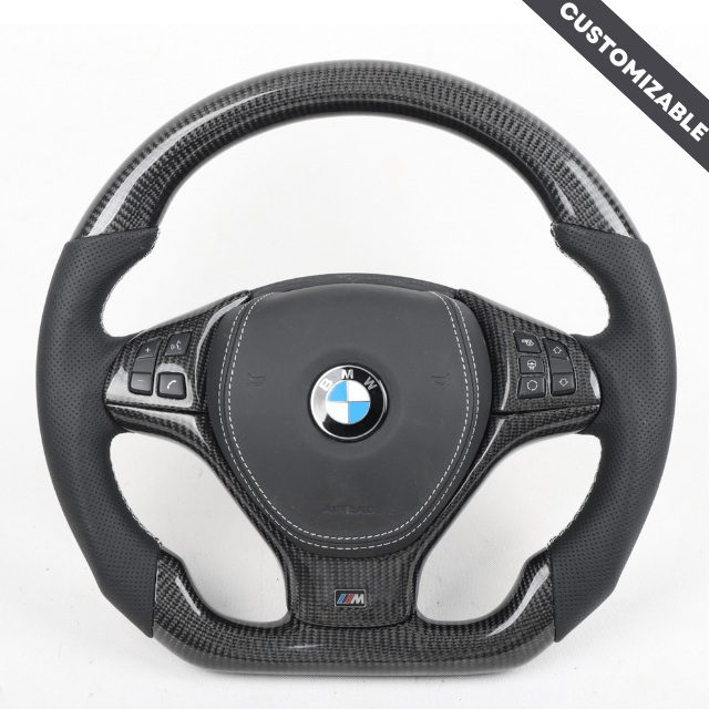 BMW X5/X6/X5M/X6M/E70/E71 Custom Carbon Fiber Steering Wheel