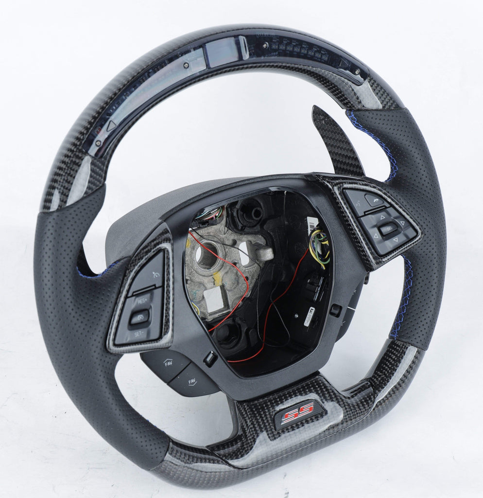 Camaro 2016+ Custom Carbon Fiber Steering Wheel.