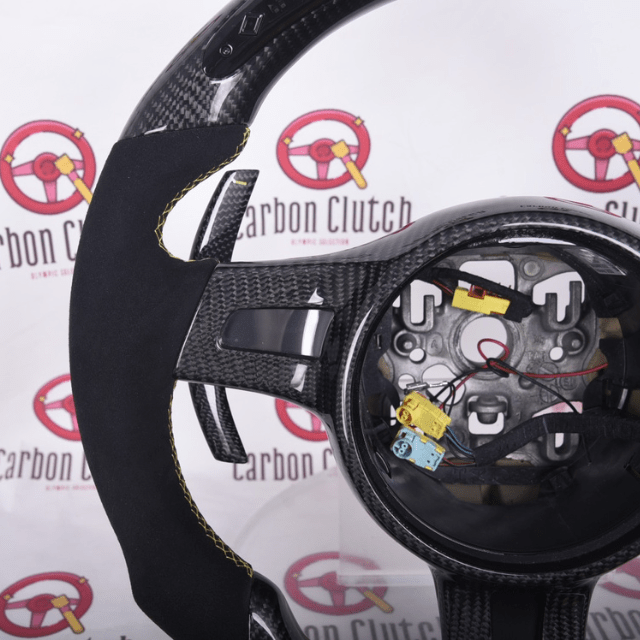 Carbon Clutch Carbon Fiber Steering Wheel 2012+ Porsche 991.1 Custom Carbon Fiber Steering Wheel