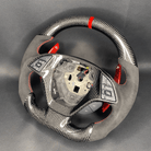 Carbon Clutch Corvette C7 Custom Carbon Fiber Steering Wheel with (Red Cf Paddles)