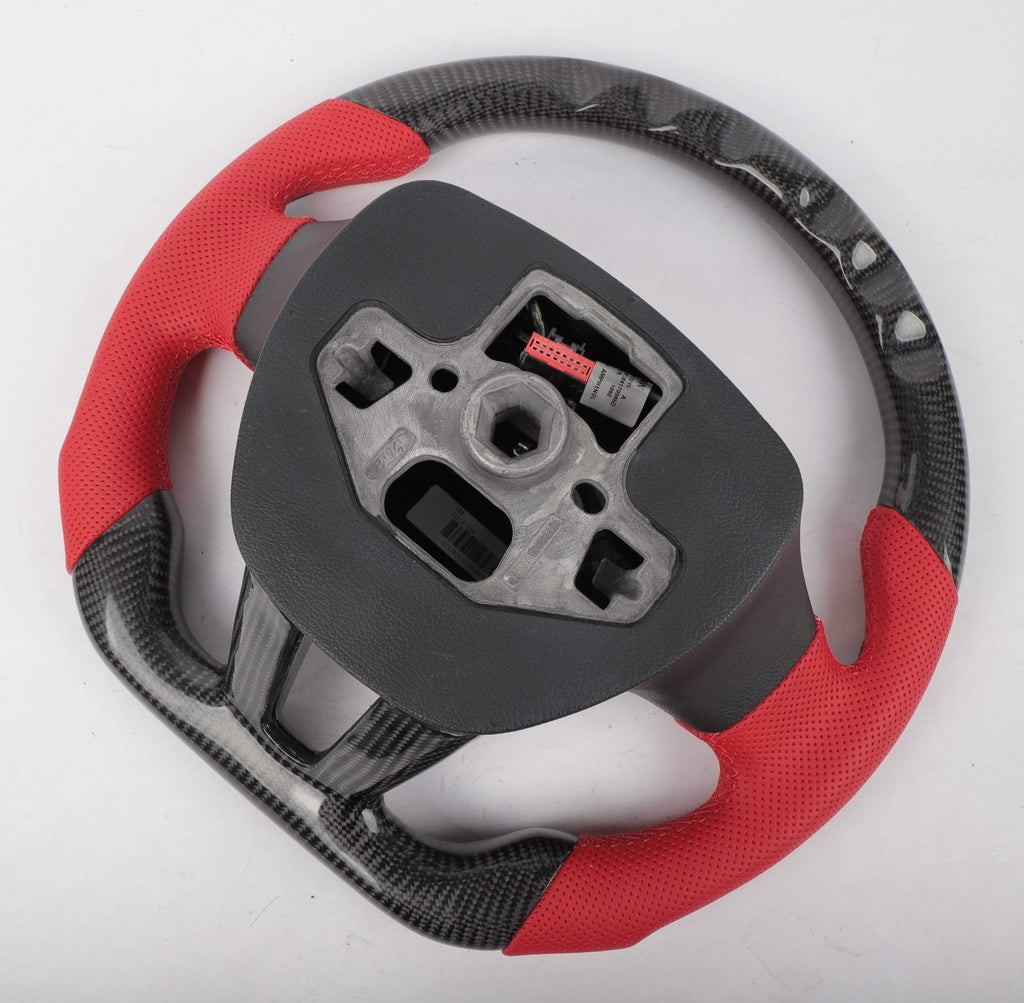Ford Focus 2015+ ST/RS Custom Carbon Fiber Steering Wheel with (Airbag Cover).