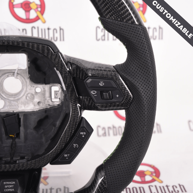 Carbon Clutch Lamborghini Huracan Custom Carbon Fiber Steering Wheel