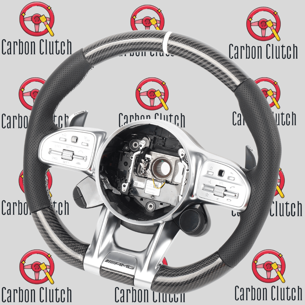 Carbon Clutch Mercedes 19+ C/CLA/CLS/E/G/GLA/GLB/GLE/GT/S Class AMG Custom Steering Wheel