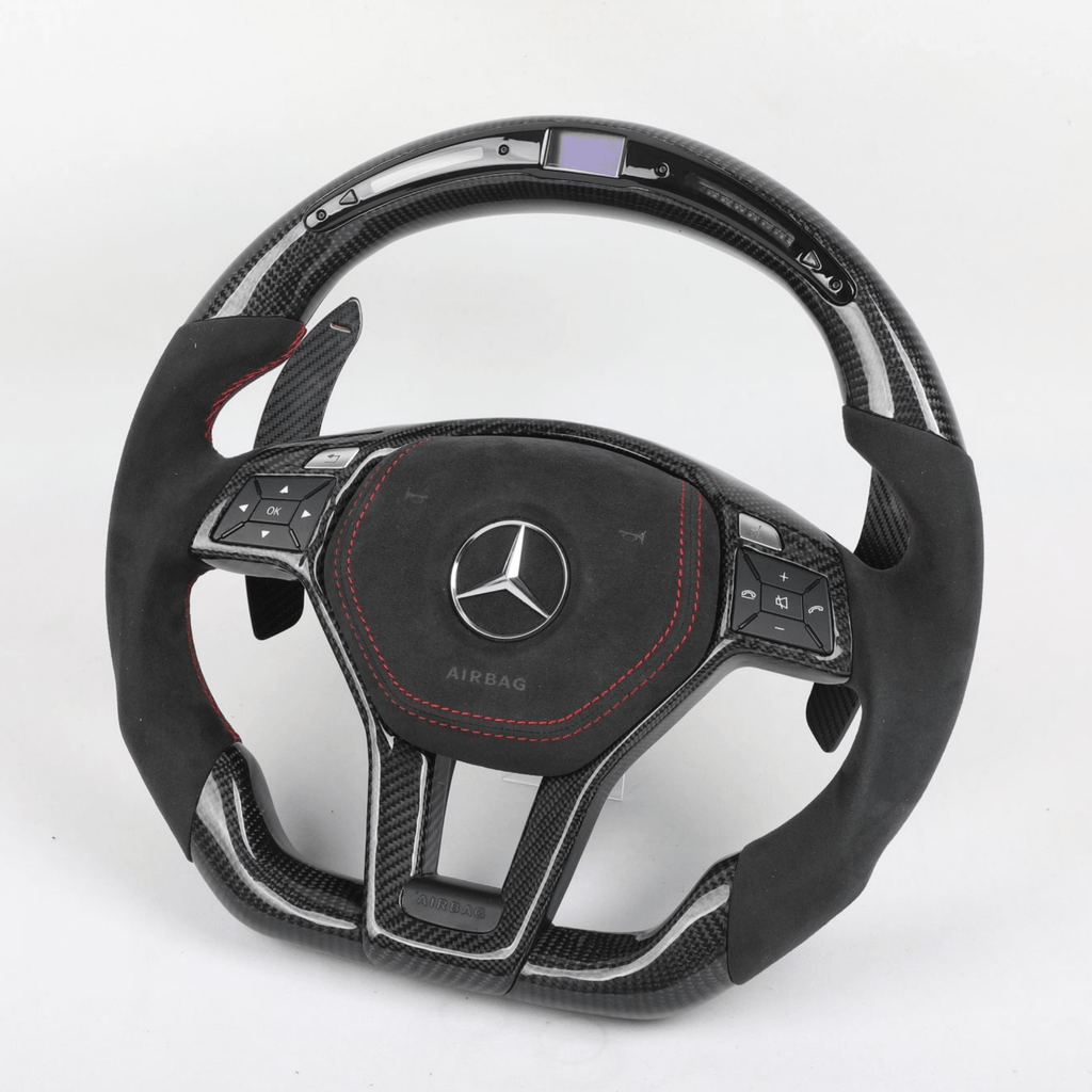Carbon Clutch Mercedes-Benz W204, W212 C-E Class  Custom Carbon Fiber Steering Wheel