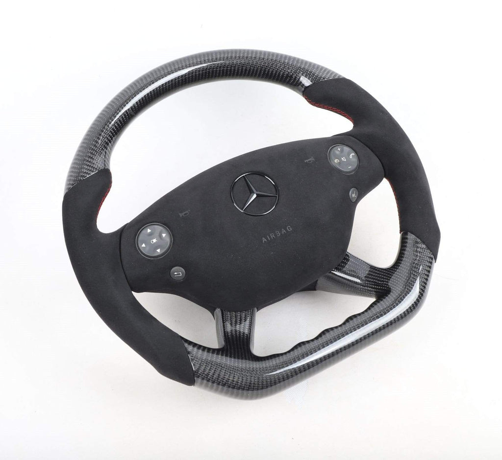 Mercedes-Benz W221 Custom Carbon Fiber Steering wheel with (AIRBAG COVER).