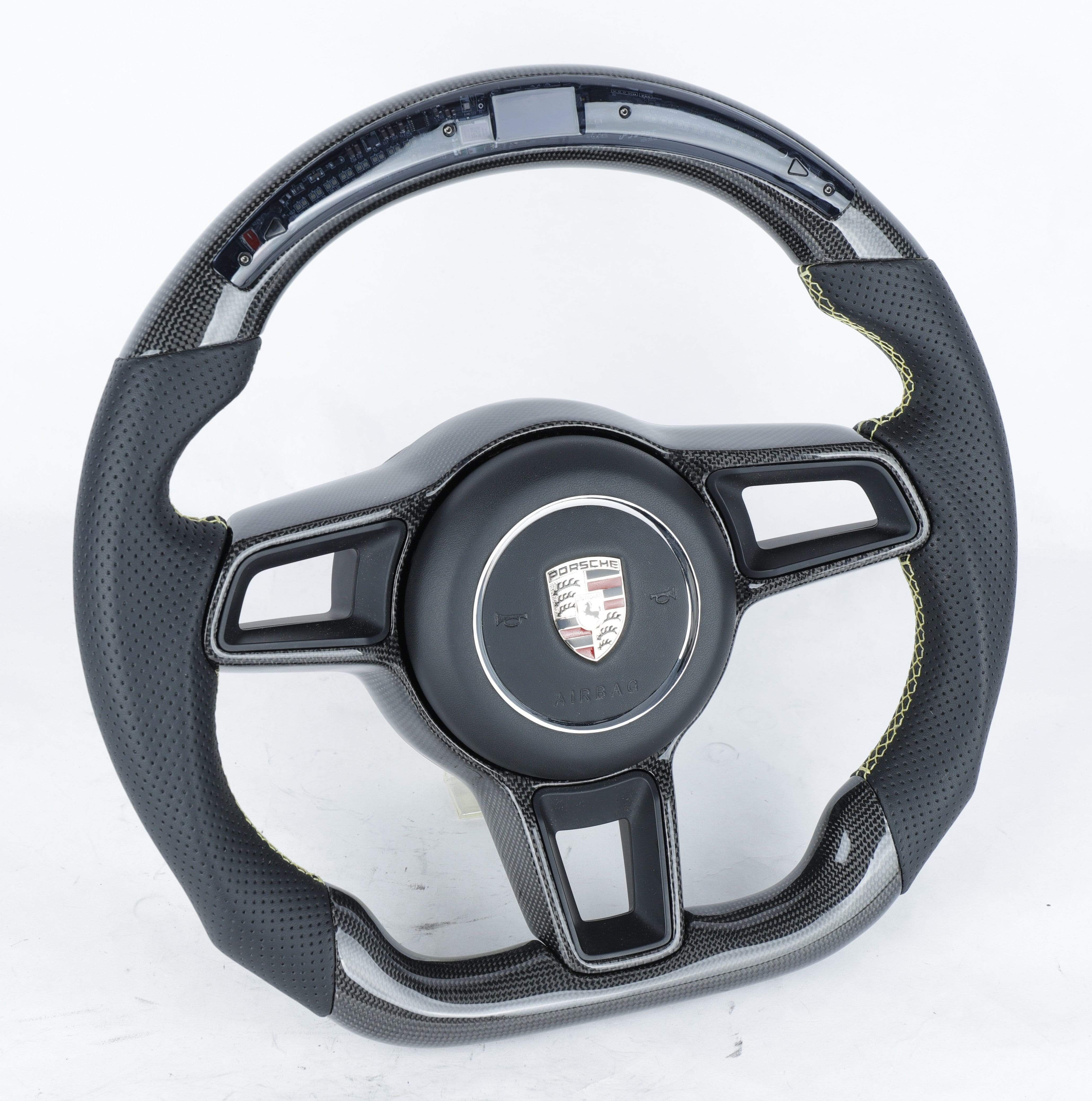 Porsche 2015-2018 Custom Carbon Fiber Steering Wheel.