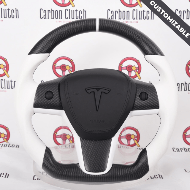 Carbon Clutch Tesla Model 3/Y Custom Carbon Fiber Steering Wheel