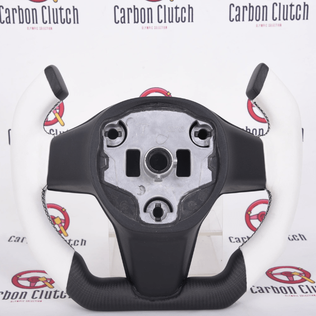 Carbon Clutch Tesla Model 3/Y Custom Carbon Fiber Steering Wheel (F1 Style)