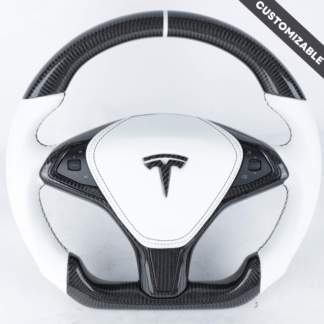 Carbon Clutch Tesla Model S/X Custom Carbon Fiber Steering Wheel