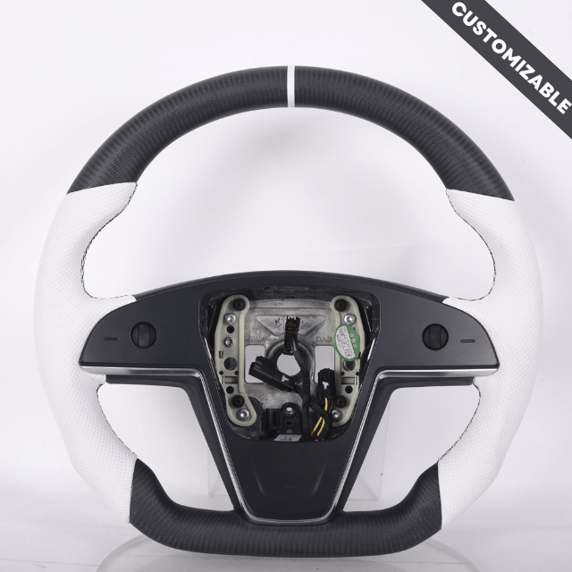 Carbon Clutch Tesla plaid Custom Steering Wheel