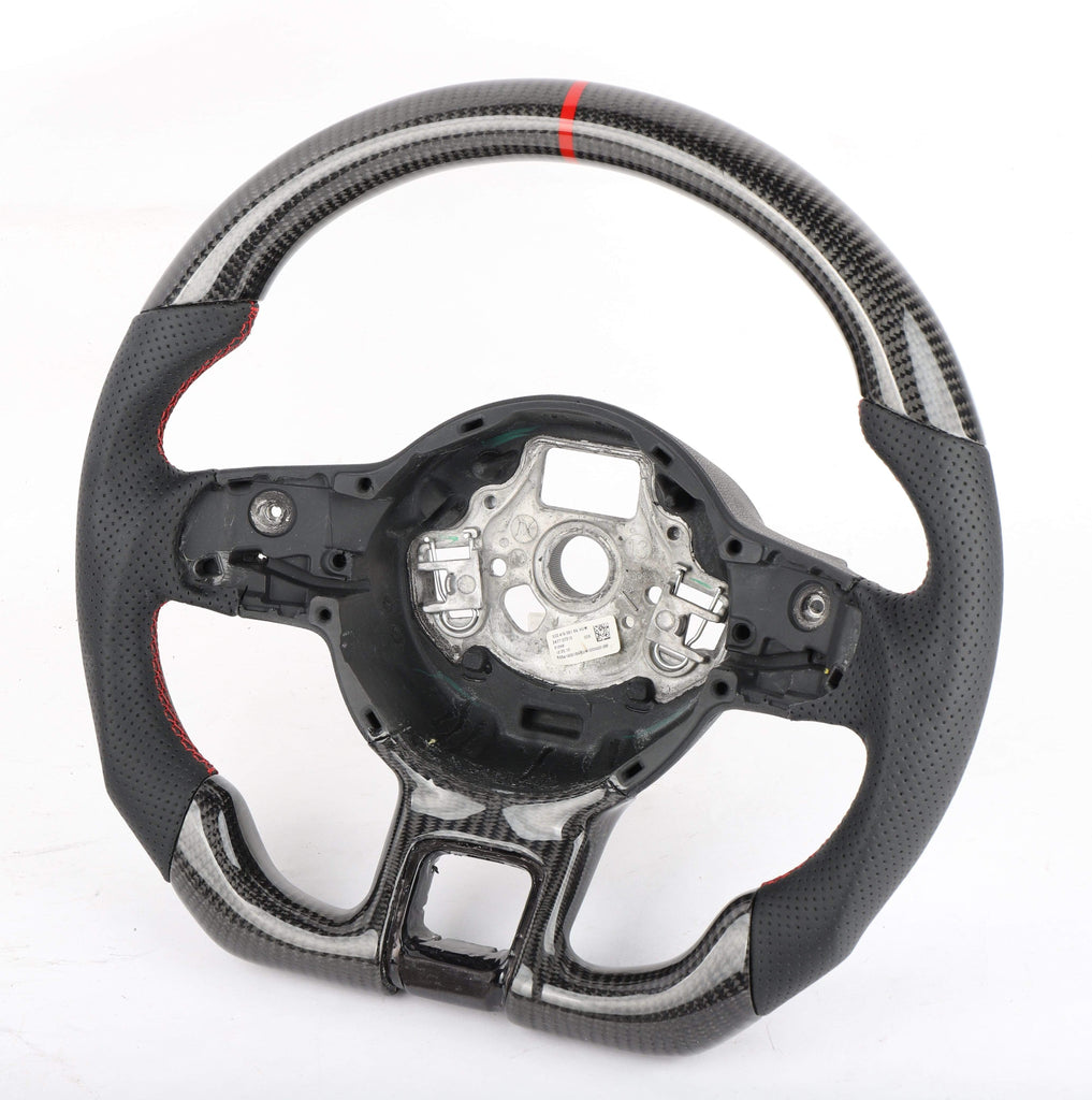 VOLKSWAGON 2011+ MK6 GTI Custom Carbon Fiber Steering Wheel.